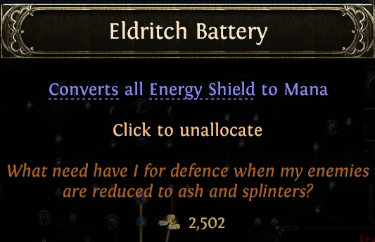 poe2 eldritch battery